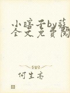 小瞎子by苏软全文免费阅读