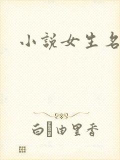 小说女生名字