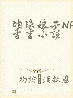 明珠娘子NPC古言小说