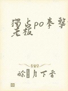 独占po拳击馆老板