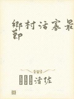 乡村活寡最新章节