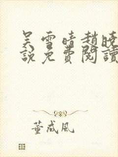 吴雪晴赵晓东小说免费阅读