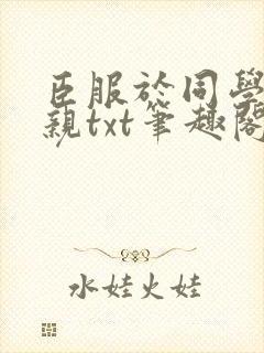 臣服于同学的母亲txt笔趣阁