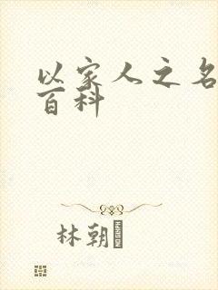 以家人之名百度百科