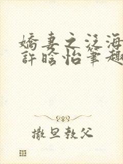 娇妻之泛海之舟许晗怡笔趣阁