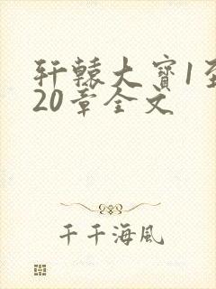 轩辕大宝1至720章全文