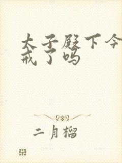 太子殿下今天破戒了吗