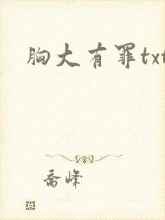 胸大有罪txt
