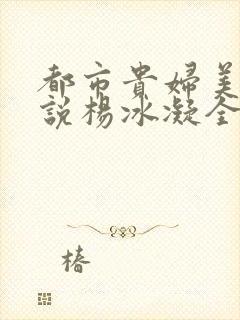 都市贵妇美腿小说杨冰凝全文阅读