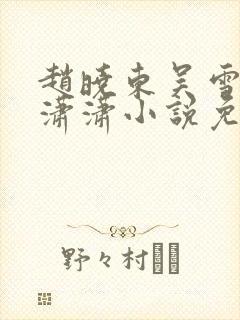 赵晓东吴雪晴王潇潇小说免费阅读