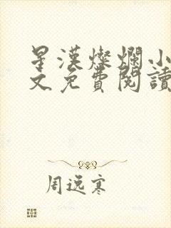 星汉灿烂小说全文免费阅读