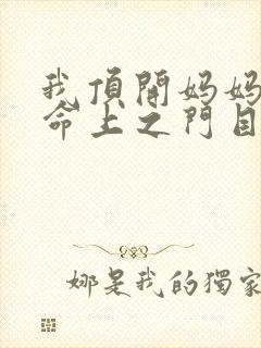 我顶开妈妈的生命上之门目录