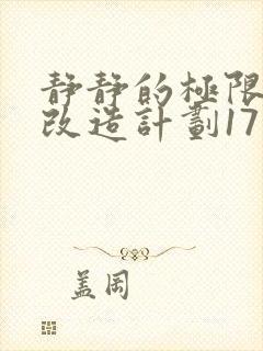 静静的极限自我改造计划17