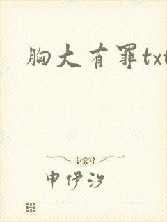 胸大有罪txt