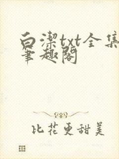 白洁txt全集笔趣阁