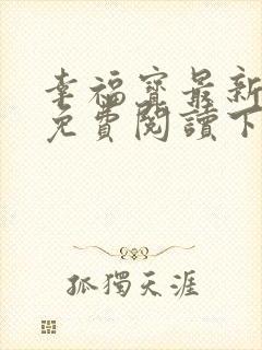 幸福宝最新章节免费阅读下载