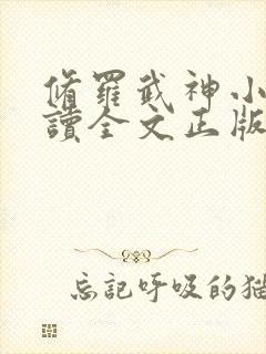 修罗武神小说阅读全文正版