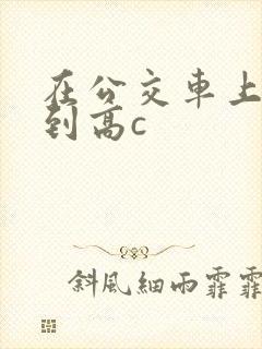 在公交车上被弄到高c