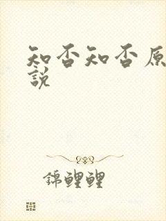 知否知否原著小说