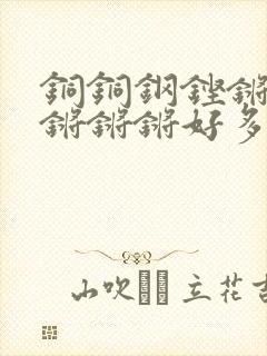 铜铜钢铿锵锵锵锵锵锵好多少阅读