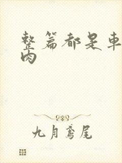 整篇都是车的多肉