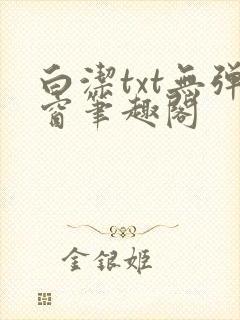白洁txt无弹窗笔趣阁