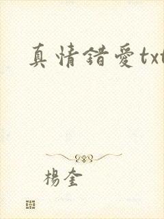 真情错爱txt