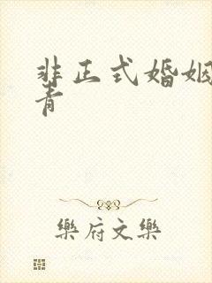 非正式婚姻雾里青