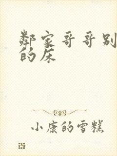 邻家哥哥别上我的床