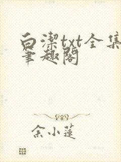 白洁txt全集笔趣阁