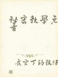 秘密教学免费观看