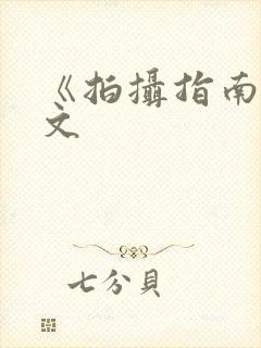 《拍摄指南》全文