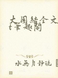 大团结全文txt笔趣阁