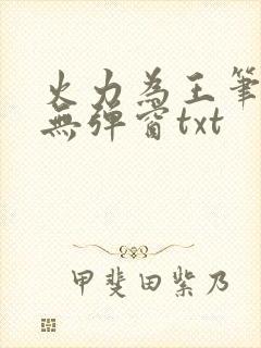 火力为王笔趣阁无弹窗txt