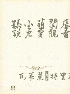 孙小萌闫辰的小说免费观看