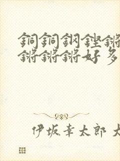 铜铜钢铿锵锵锵锵锵锵好多少阅读