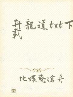 升龙道txt下载
