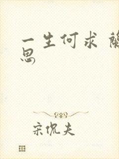 一生何求 兰思思