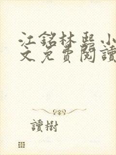 江铭林熙小说全文免费阅读