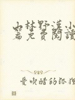 山林野汉小说全篇免费阅读