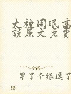 大被同眠高粱小说原文免费阅读