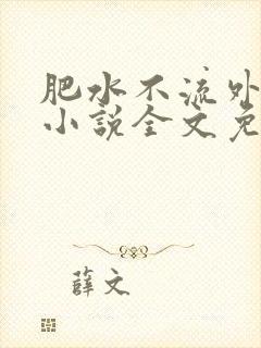 肥水不流外人田小说全文免费阅读全本免