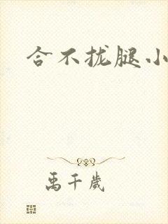 合不拢腿小说