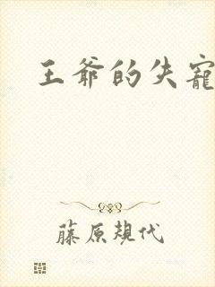 王爷的失宠冷妃