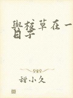 与校草在一起的日子