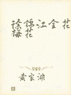 徐锦江金花瓶楷梅花