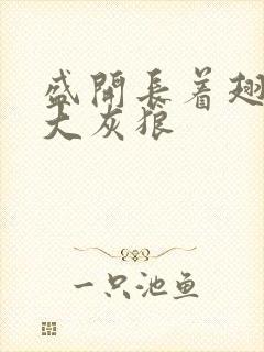 盛开长着翅膀的大灰狼