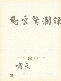 飞云惊澜录