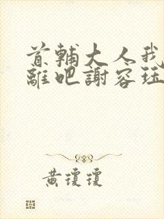 首辅大人我们和离吧谢容珏