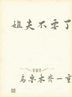 姐夫不要了